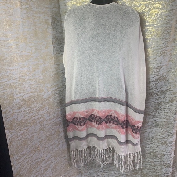 RD Style Cream/Pink Knitted Open Sweater/Cardigan Size S - Picture 8 of 14